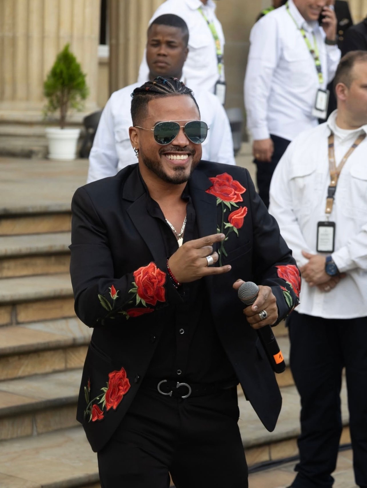 Axel Thomas en el Palacio Presidecial de Colombia
